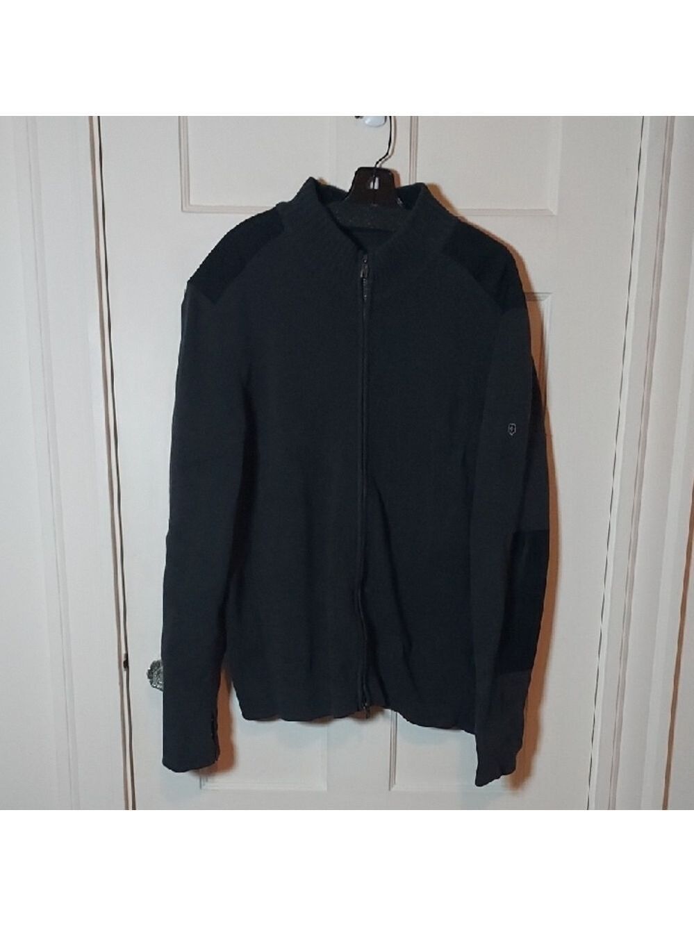 Victorinox Swiss Army Mens Mahale Full Zip Cardigan Charcoal XL